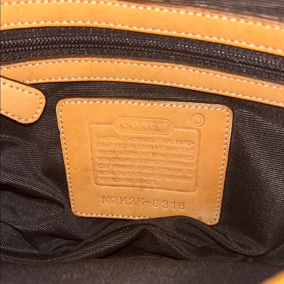 Vintage Coach Hamilton Hobo Denim Handbag Blue Y2K Rare Leather - Picture 7 of 7